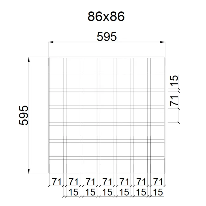 Грильято GL-15 86х86мм