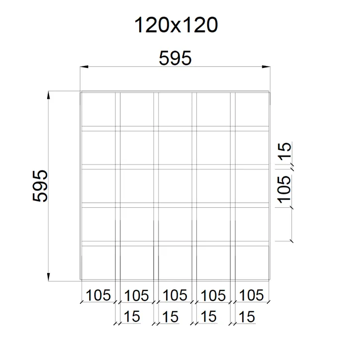 Грильято GL-15 120х120мм
